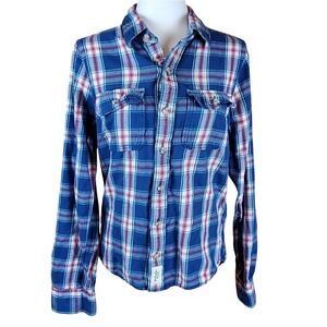 Abercrombie & Fitch Plaid Muscle Shirt Size Medium
